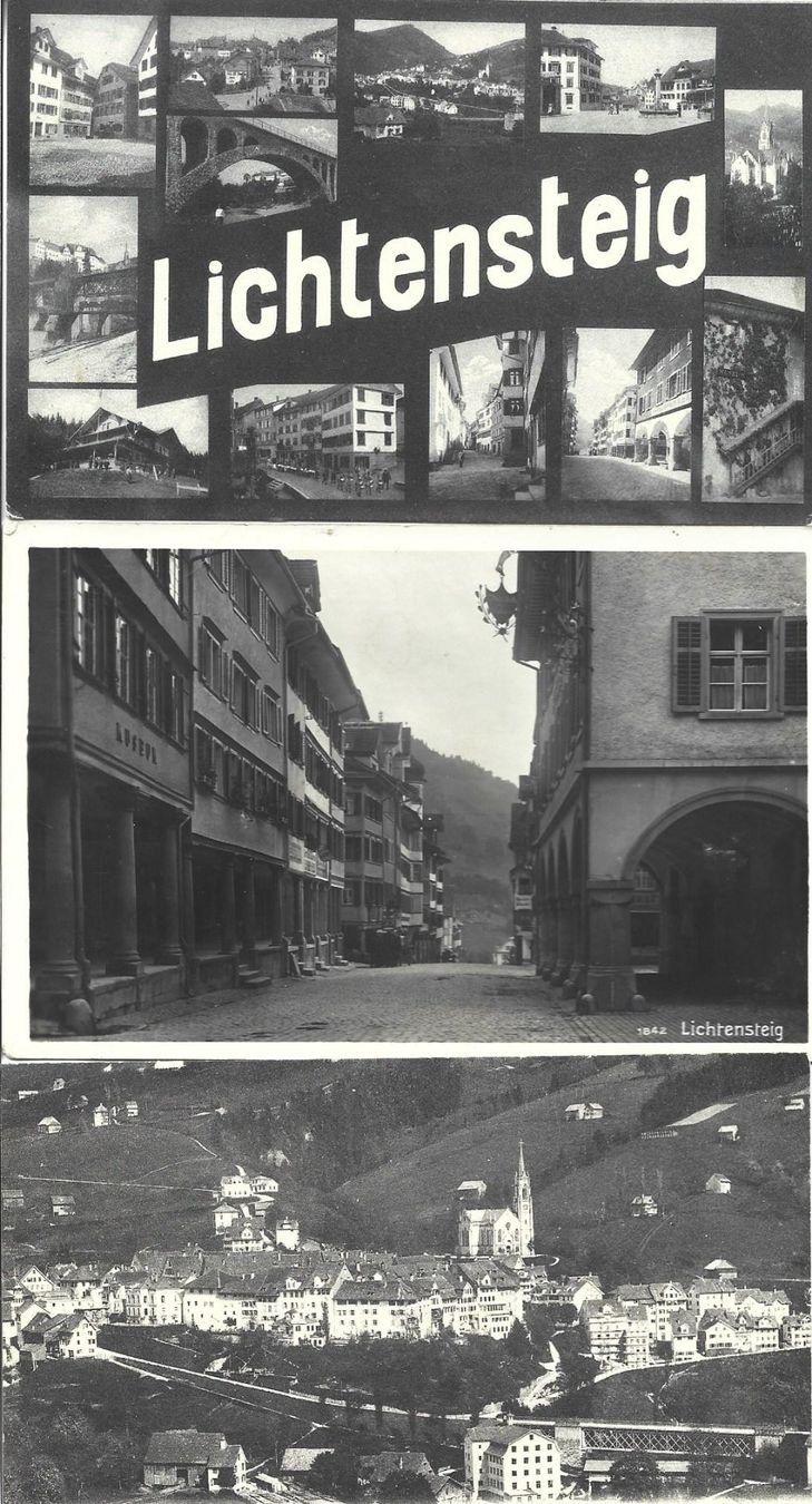 Cartoline postali: Lot AK Lichtensteig – Usato da Appenzell venduto da mai25 1
