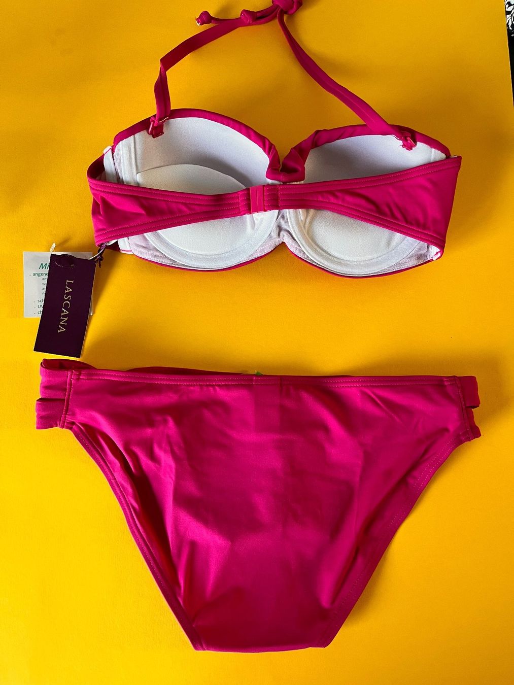 Lascana Costumi da bagno & Bikini: LASCANA, Push-Up-Bikini, Grösse 34C/34, Farbe Pink – Nuovo e nell'imballaggio originale da Rudolfstetten venduto da gst_g7xl 3