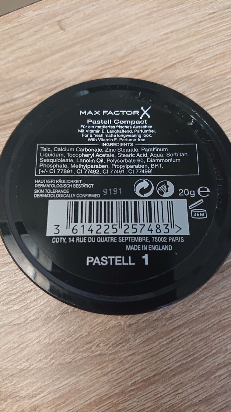 Make-up: Max Factor Pastell Compact Puder (Pastell 1) – Gebraucht aus Madiswil von Sandraho 1