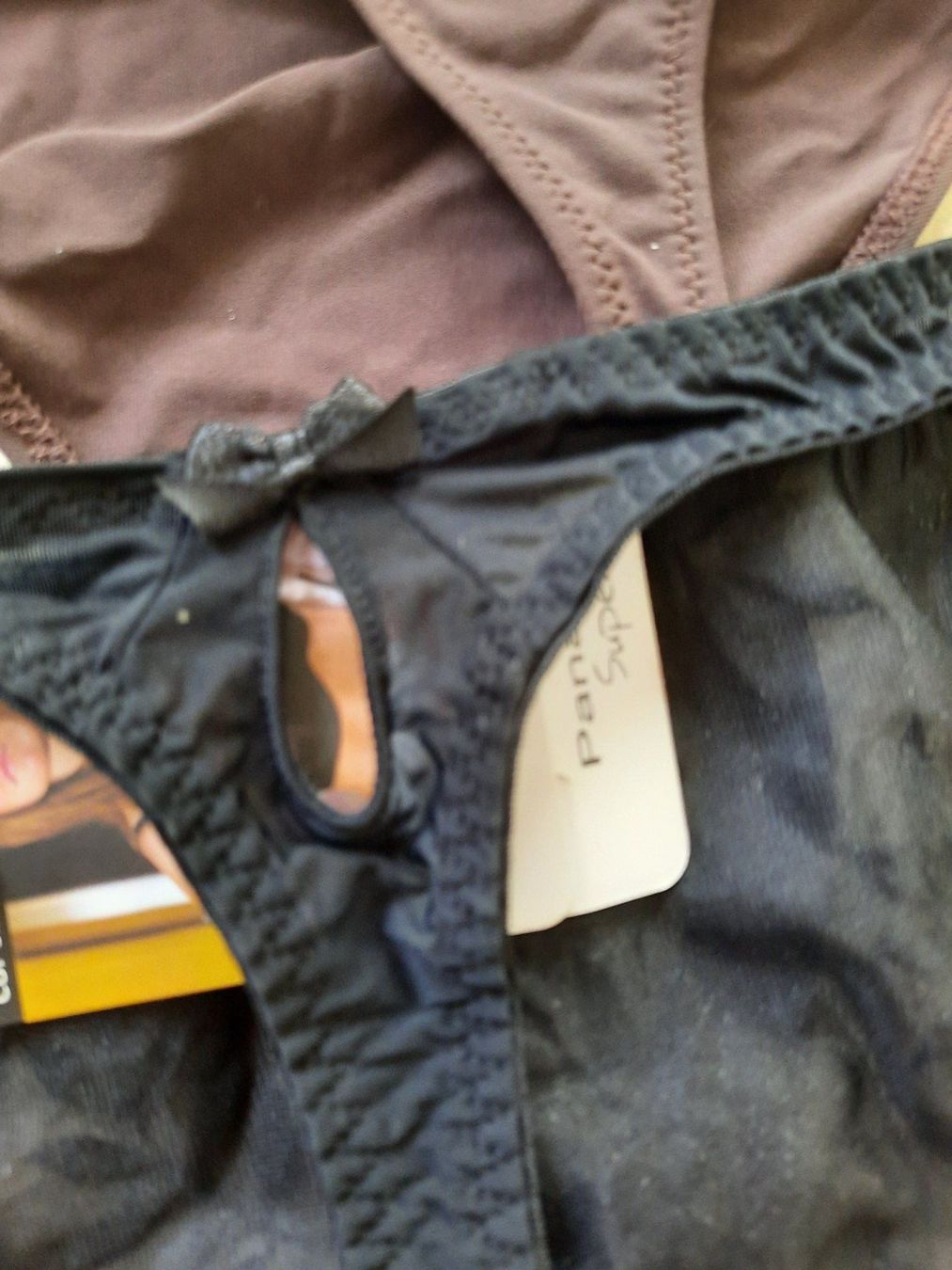 Sonstige Unterwäsche: Klassisch - 2 Strings in schwarz und braun Gr. 44 – Gebraucht aus Immensee von Dessous-Outlet 3