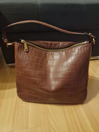 Last Chance Joop Tasche, Kroko-Optik, braun - Top Zustand!