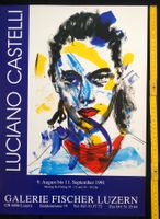 Luciano Castelli Ausstellungsplakat, Fischer Luzern 1991