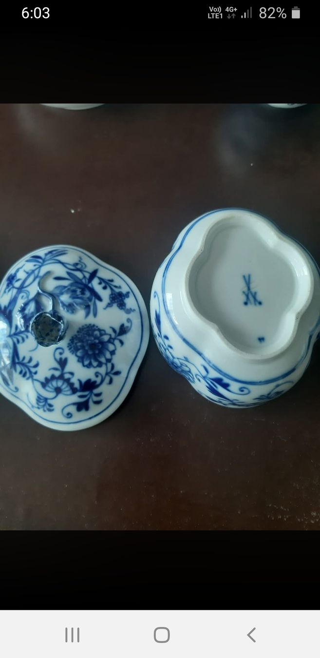 Zuckerdosen: Zuckerdose. MEISSEN. – Neu (gemäss Beschreibung) aus Schattdorf von epp_db95