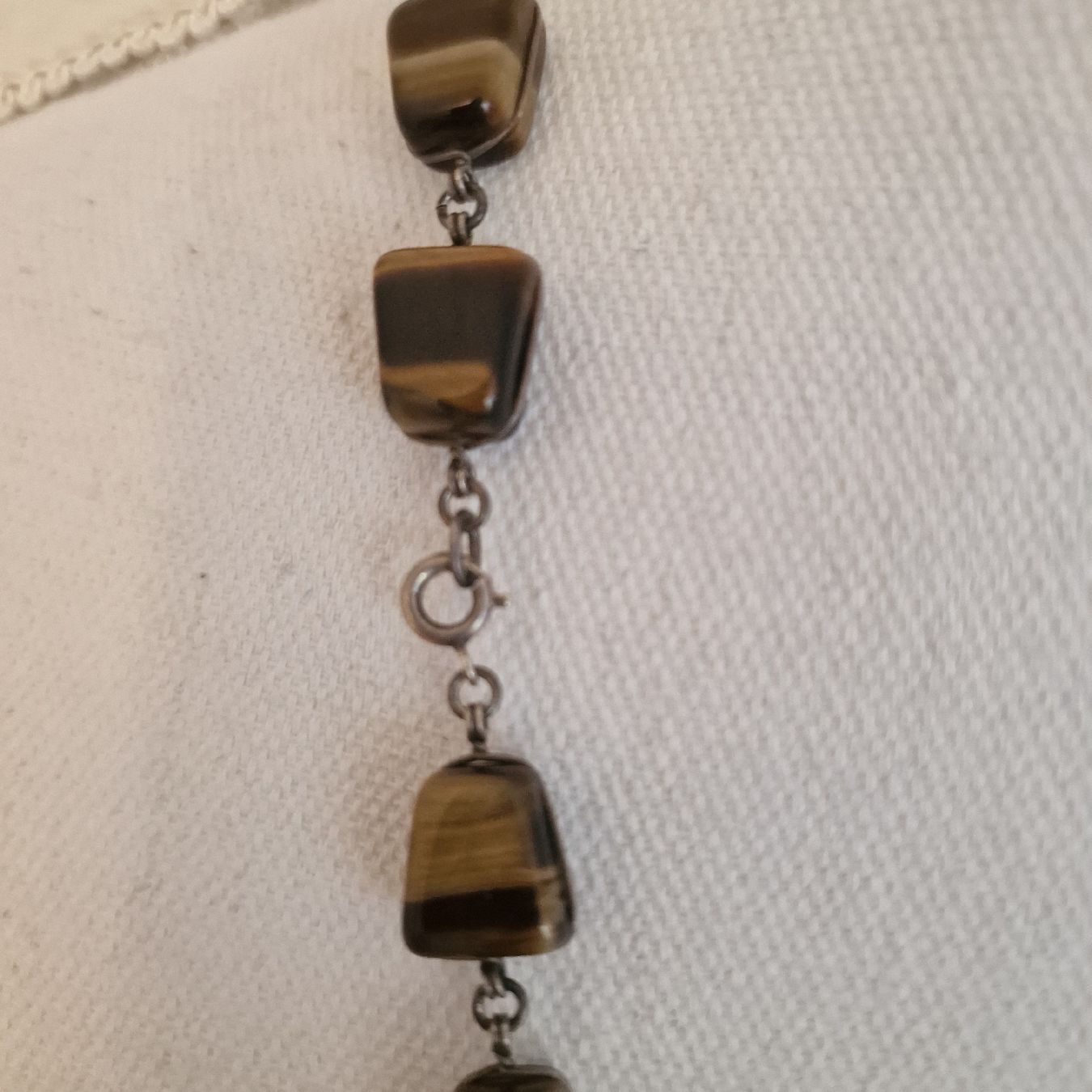 Catenine: augen stein kette mit silberverschluss – Usato da St. Gallen venduto da mania03 2