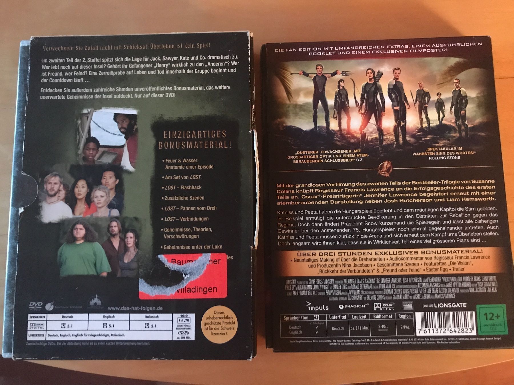 Tutti i DVDs: Lost, Die Tribute von Panem – Usato da Schliern b. Köniz venduto da Corinu59 1