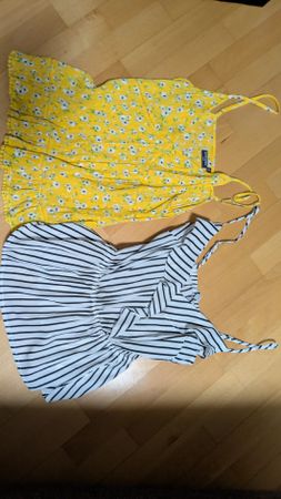 Sommertops Set Gr. S Gelb Blumen(Superdry) und Gestreift!