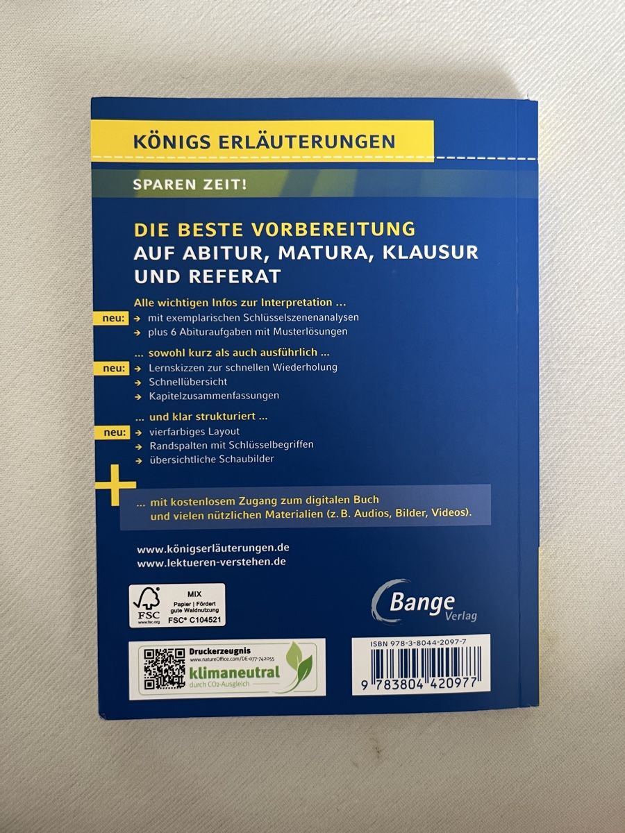 Libri: Königserläuterung Schachnovelle  – Nuovo (secondo la descrizione) da Bottmingen venduto da vera_am 1