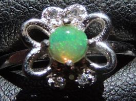 Opal Silber 925 Fingerring Gr. 49