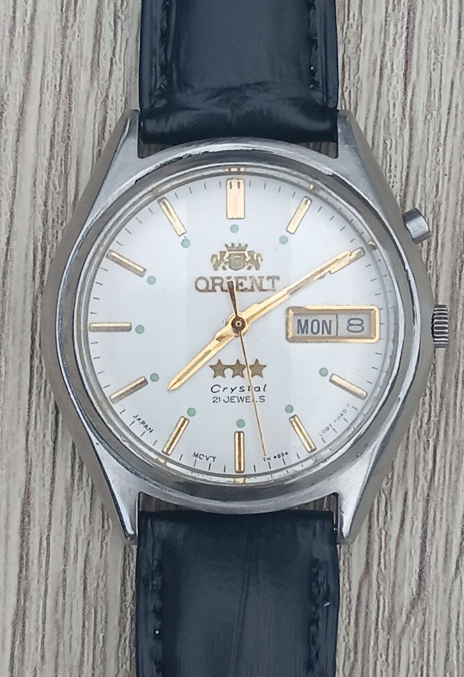 Orient Orologi: Orient Day/Date Automatic 3 Star Crystal. G469705-7APT. – Usato da St-Cergue venduto da gar_x2b7