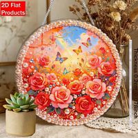 Diamond Painting Aufhänger Rosen mit Schmetterlinge