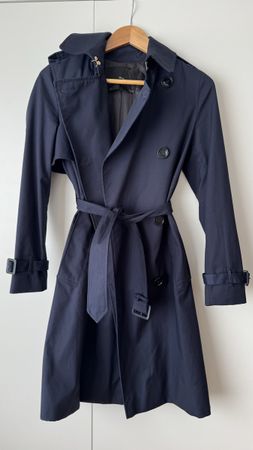 MNG Mantel Trenchcoat XXS, dunkelblau, neuwertig