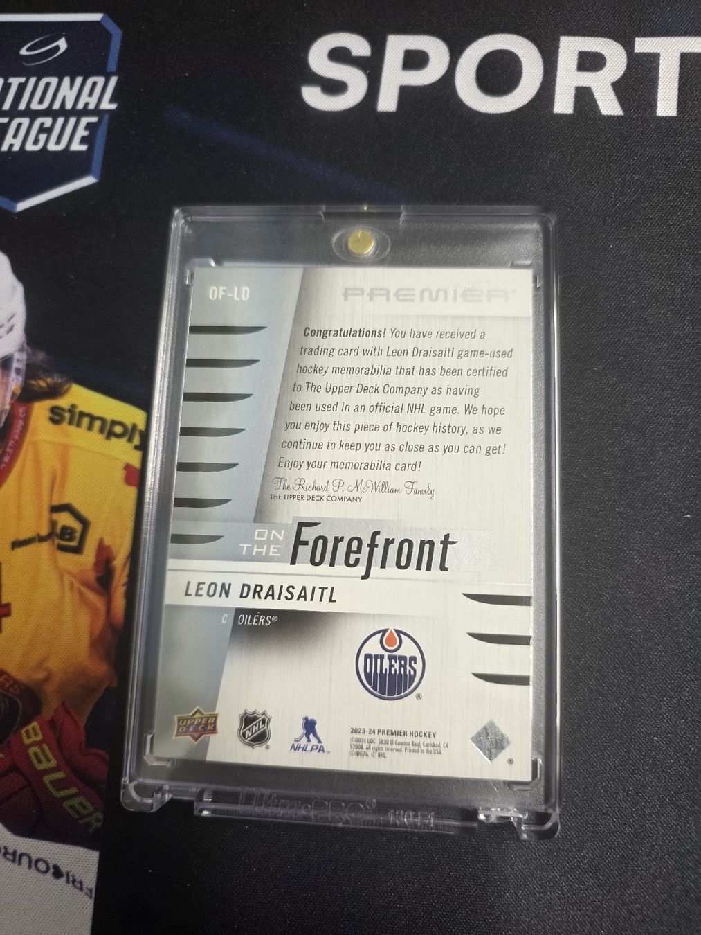 NHL Carte collezionabili: Eishockey Karte Leon Draisaitl Patch 42/50 Upper Deck – Nuovo (secondo la descrizione) da Kilchberg ZH venduto da BlaugelbeMacht1921 1