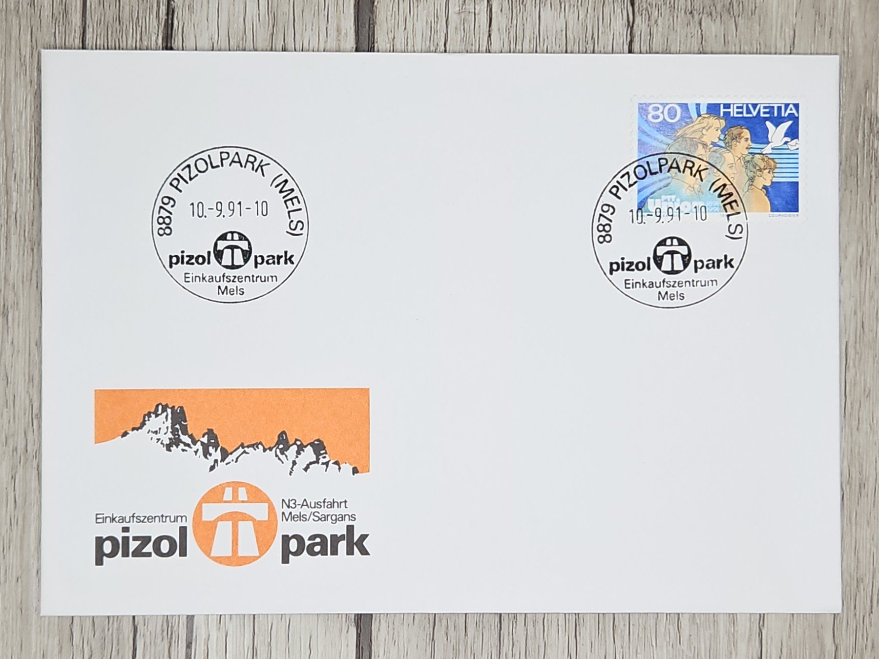 Tutti i francobolli: CL09 Enveloppe + Timbre Suisse 1991 – Usato da Cousset venduto da Patrick_Collections