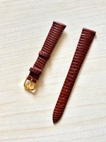 Uhrenarmband Lugertola braun Eidechsenoptik 14 mm neu