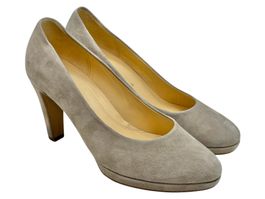 Escarpins Gabor cuir daim beige. Pointure 37