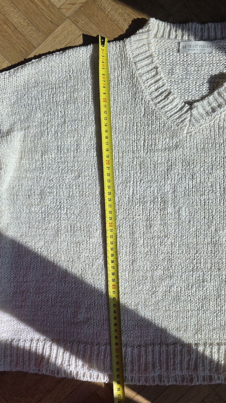Pullover & Sweatshirts: Pull col V  blanc – Gebraucht aus Yverdon-les-Bains von van_dq65 5