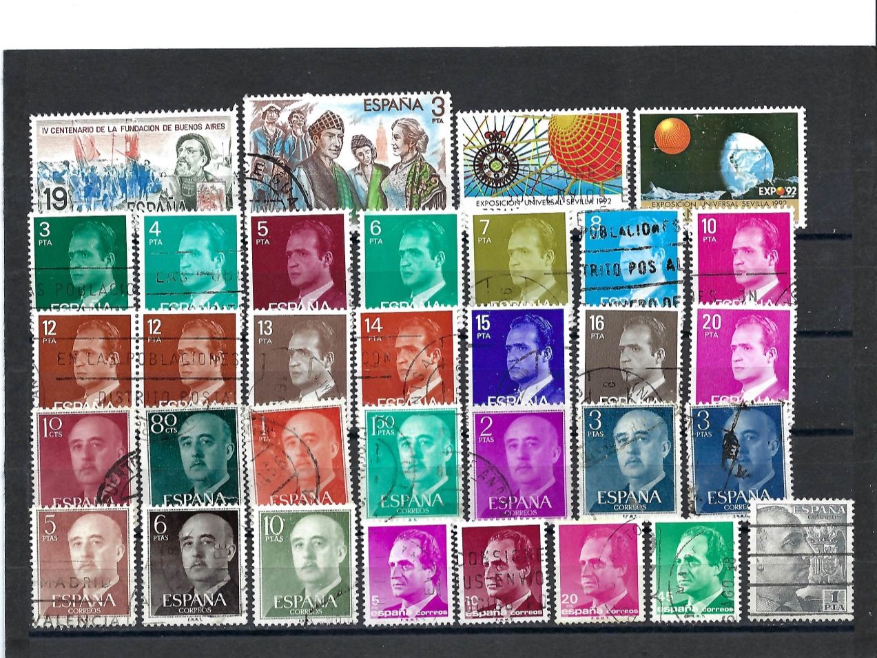 Alle Briefmarken: Briefmarken aus Spanien – Gebraucht aus Bronschhofen von Imsr 1
