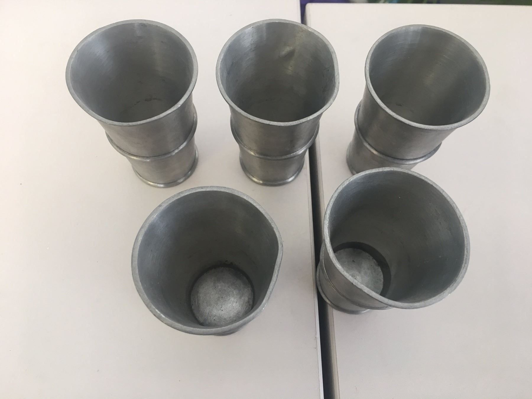 Tassen: Zinnbecher aus Feinzinn ! – Gebraucht aus Brügg BE von schwimmer01 2