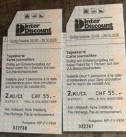Tageskarte SBB Inter discount 55.-