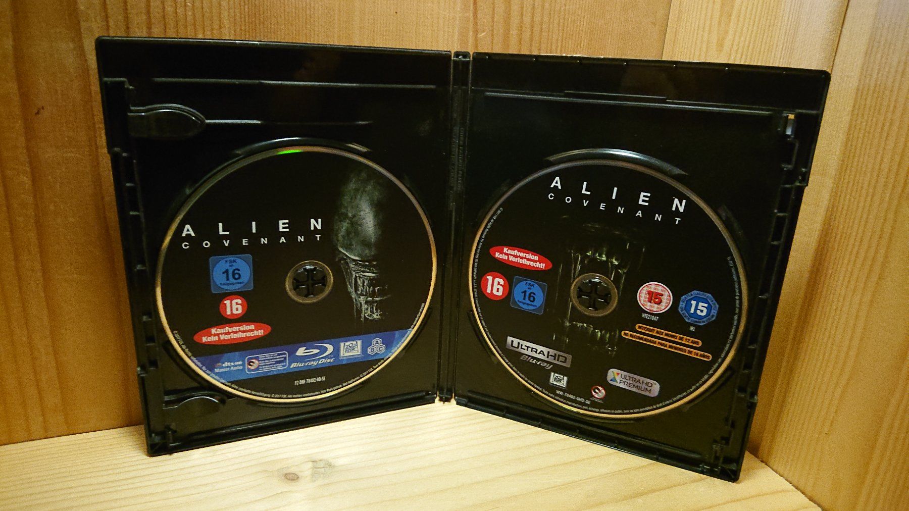 Alle DVDs: ALIEN COVENANT 4K Ultra HD Blu-Ray – Gebraucht aus Wilderswil von  2