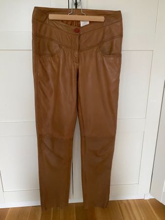 Damen Lederhose gefüttert aus feinem Lammnappa Gr 38