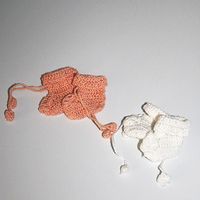 2er Set PuppenFinkli gehäckelt, Heid Ott, Puppen Gr.18/22 cm