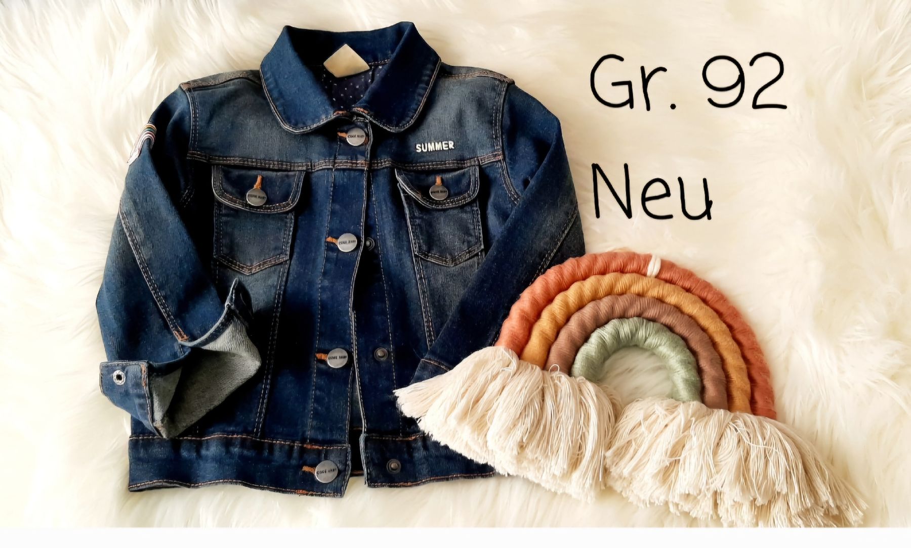 Giacche & Cappotti: Jeansjacke, Gr. 92, neu – Nuovo (secondo la descrizione) da Suhr venduto da Nessie88