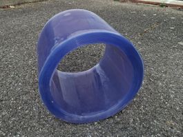 Lanière  souple transparent PVC 300 x 3 mm x ~11 m - Neuf!