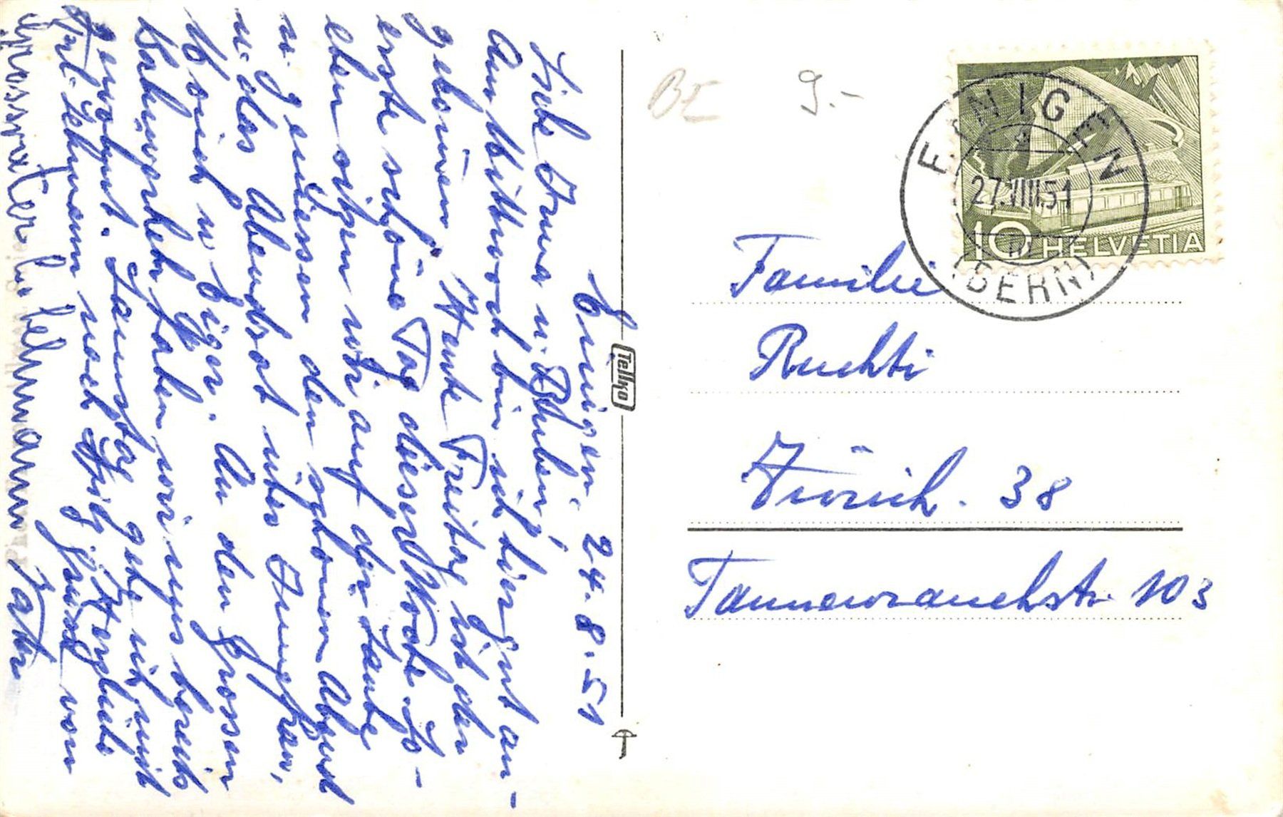 Ansichtskarten: Spiez – Gebraucht aus Ottikon b.Kemptth. von Neptun1974 1