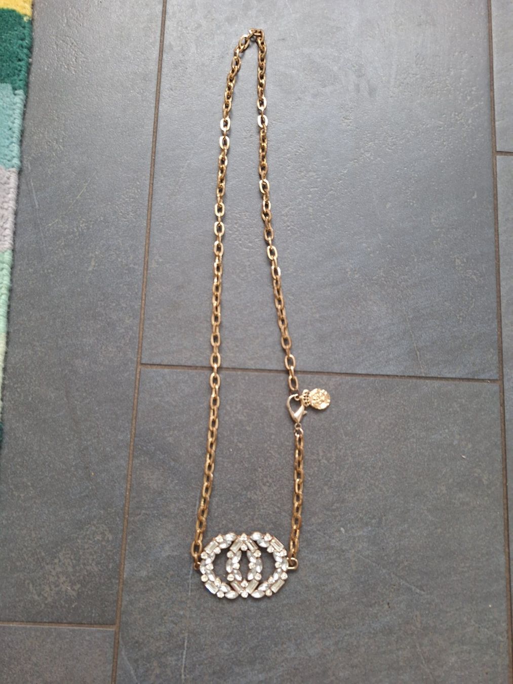 Catenine: Antike Vintage Kette mit.Strass – Usato da Kerzers venduto da ExpressoTerreno 3