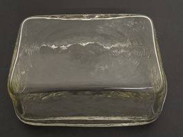 *HERGISWILER BUTTERDOSE MIT DECKEL* KLAR/10X16-19.5/H 8CM
