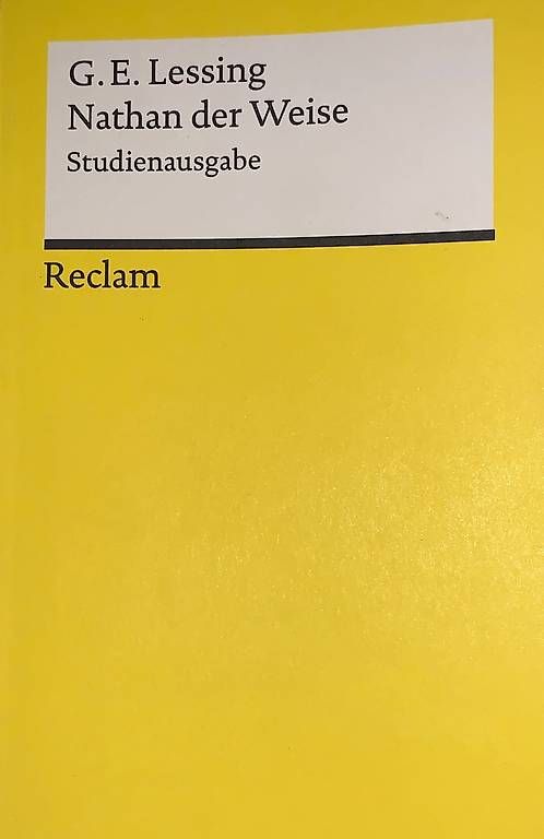 Livres: Nathan der Weise - Gotthold Ephraim Lessing – D'occasion à Murten par leonie_tutti