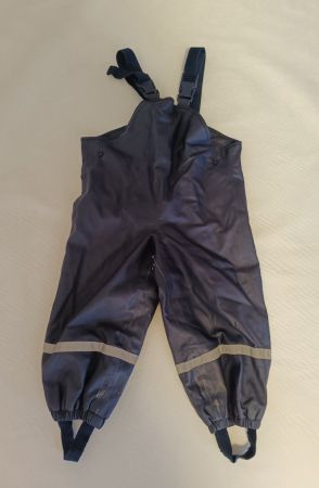 Tchibo Regen- Matschhose Gr 86/92 Kinder dunkelblau Herbst
