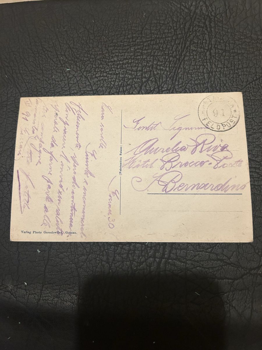 Ansichtskarten: Hotel Bahnhof Gossau 1930 – Gebraucht aus Breganzona von Milesbo 1