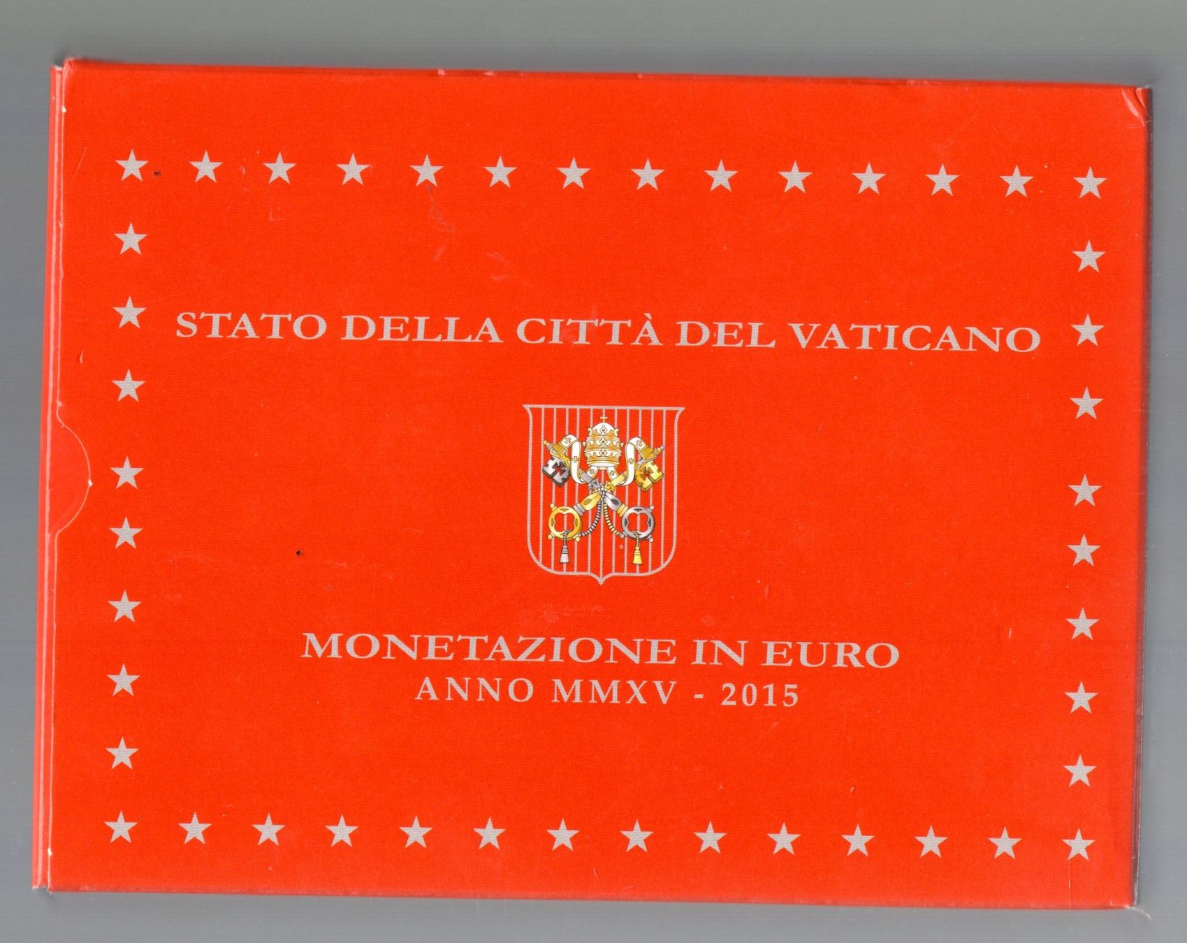 Alle Münzen: Vaticano euto satz 2015 mit silber und etui original – Neu und originalverpackt aus Leibstadt von baroc333