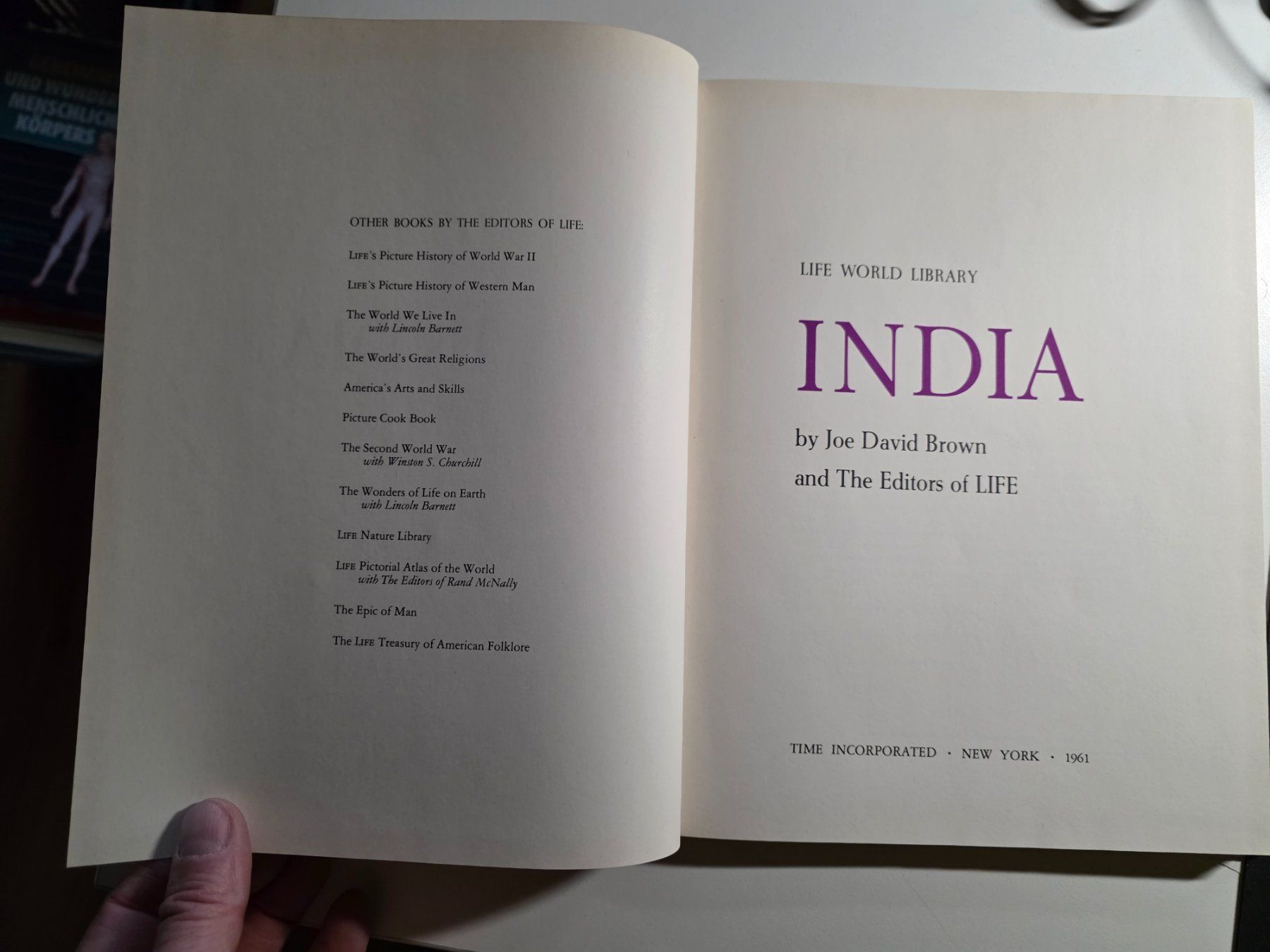 Libri: India - Life World Library - 1961 – Usato da Walterswil BE venduto da Lonitti 8