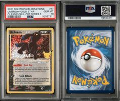 Pokemon Celebrations Umbreon Gold Star PSA 10