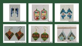 handgemachte Weihnachtsohrringe/handmade Christmas earrings