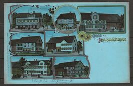 1908 : seltene AK von Holzmannshaus - Eschlikon (TG)