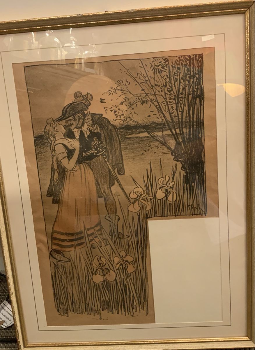 Grafiken & Lithographien: Lithographie de Steinlen un couple – Gebraucht aus rolle von Tontonjulot 1