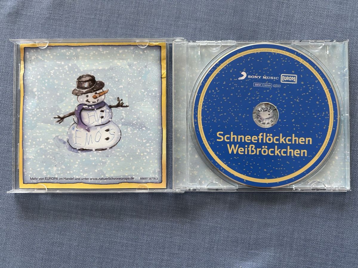 CD: Schneeflöckchen, Weissröckchen CD  Kinderlieder Europa – Usato da Wolhusen venduto da eve_m6cg 1