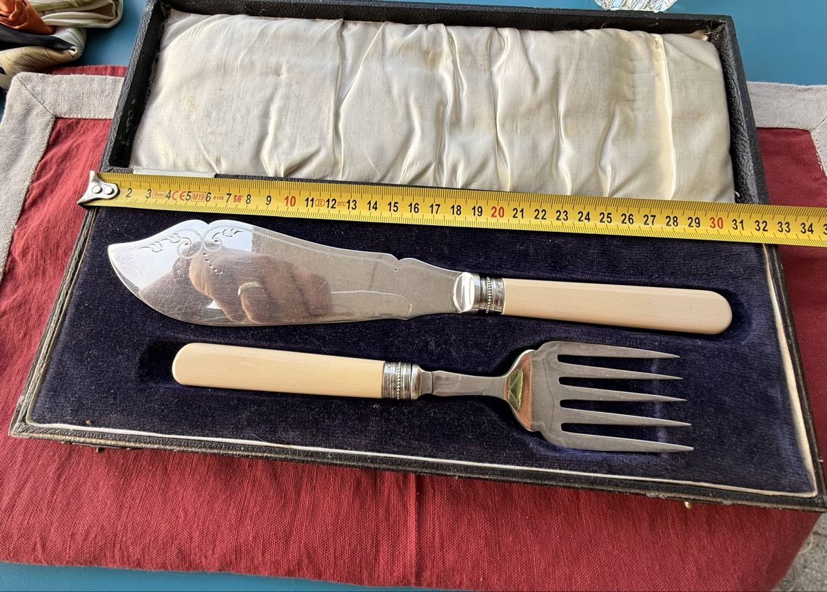 Set di posate: Vintage Fischbesteck  – Usato da Aarburg venduto da Schatzaffe 5