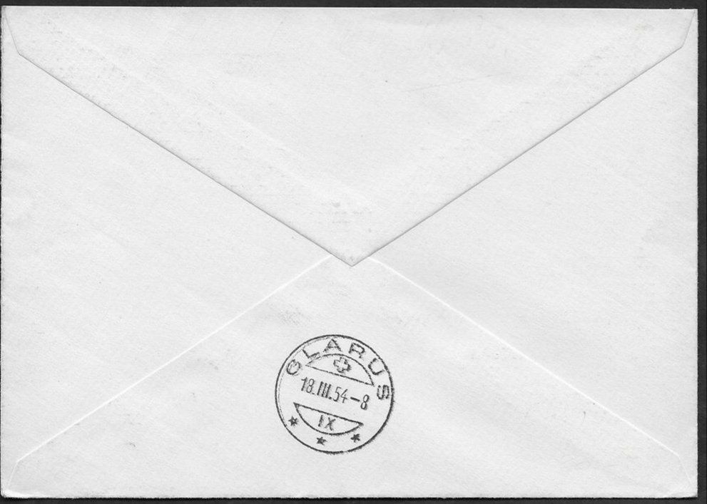 Alle Briefmarken: BP9) 1954 Werbemarken FDC Eilsendung Kt. 110.- – Neu (gemäss Beschreibung) aus Baden von Eggi 1