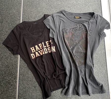 Ladies Biker T-Shirts Harley Davidson & Ride Riders Grösse L