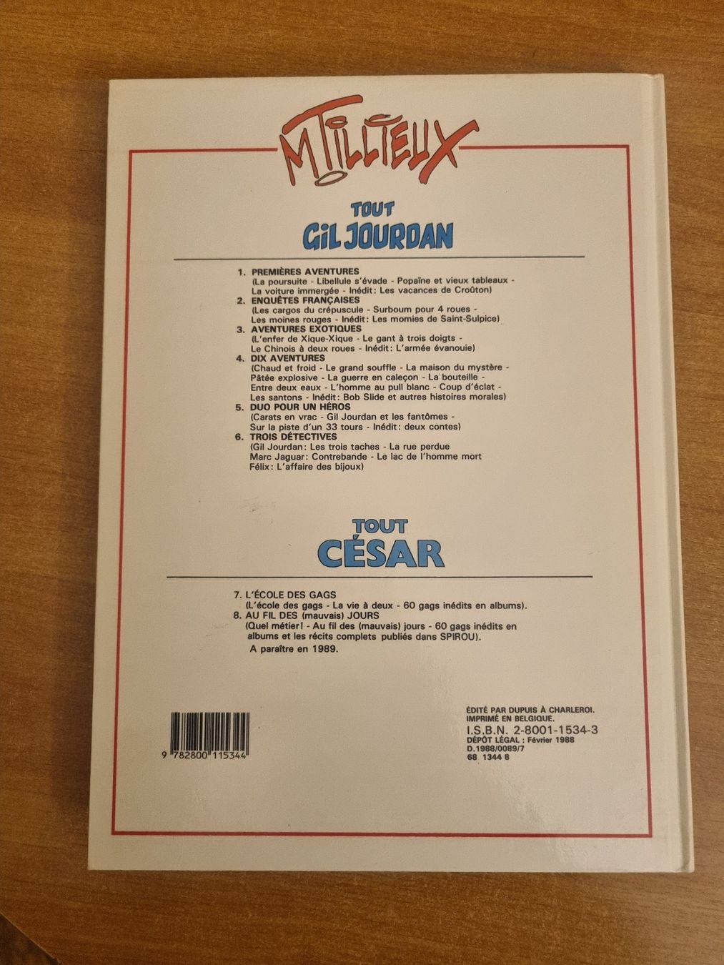 Fumetti: Tout César  Intégrale 1 E.O.  Tillieux 7 – Usato da Carouge GE venduto da serginho22 5