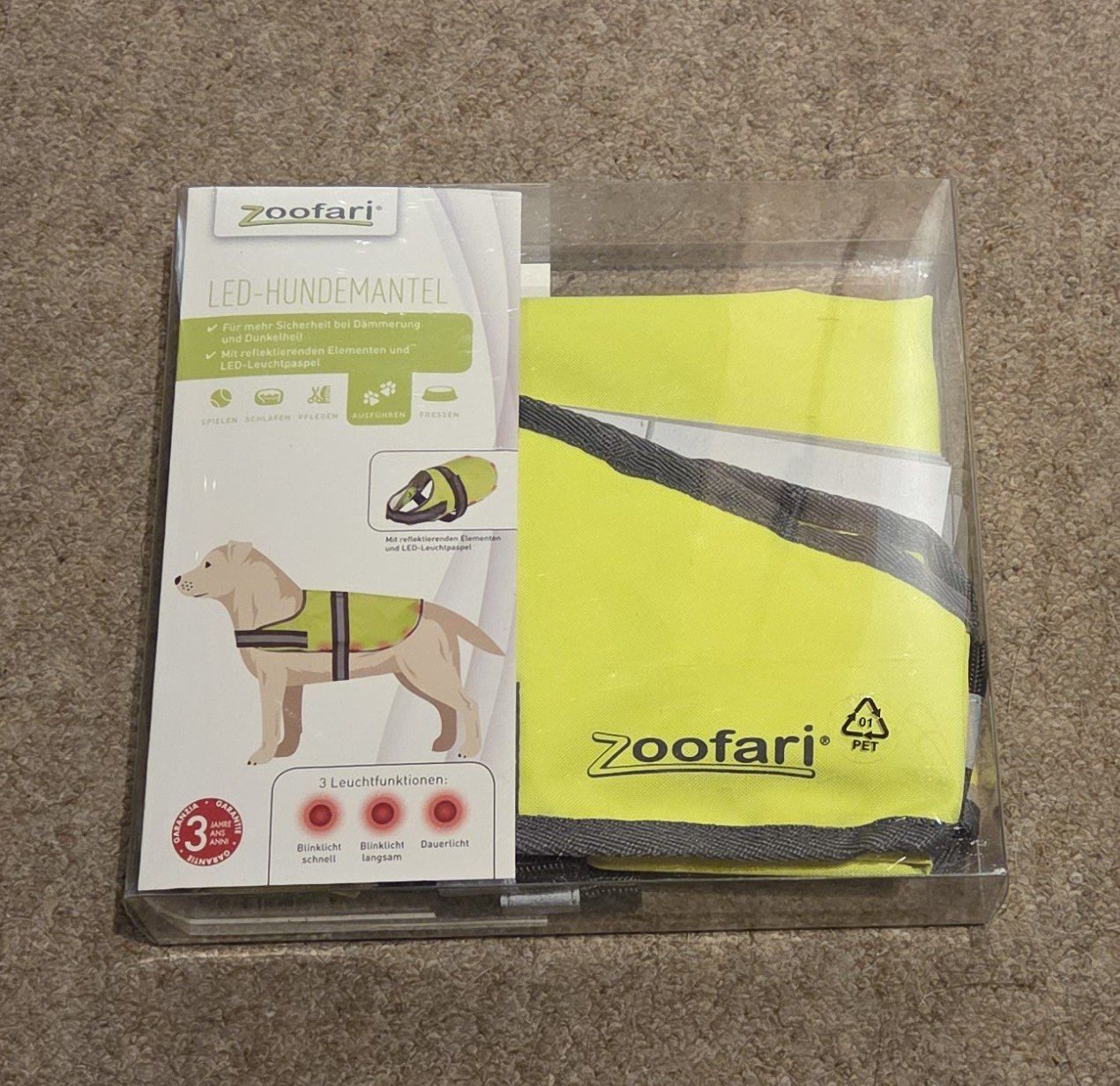 Abbigliamento: Hunde Leuchte Weste Gelb – Nuovo e nell'imballaggio originale da Niederbipp venduto da Trude04