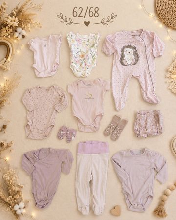 Baby Kleider Set rosa Grösse 62/68 Top Zustand