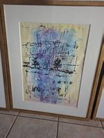 2 Orig. KÜNSTLER BILDER MIT GOLDRAHMEN 65X80 CM