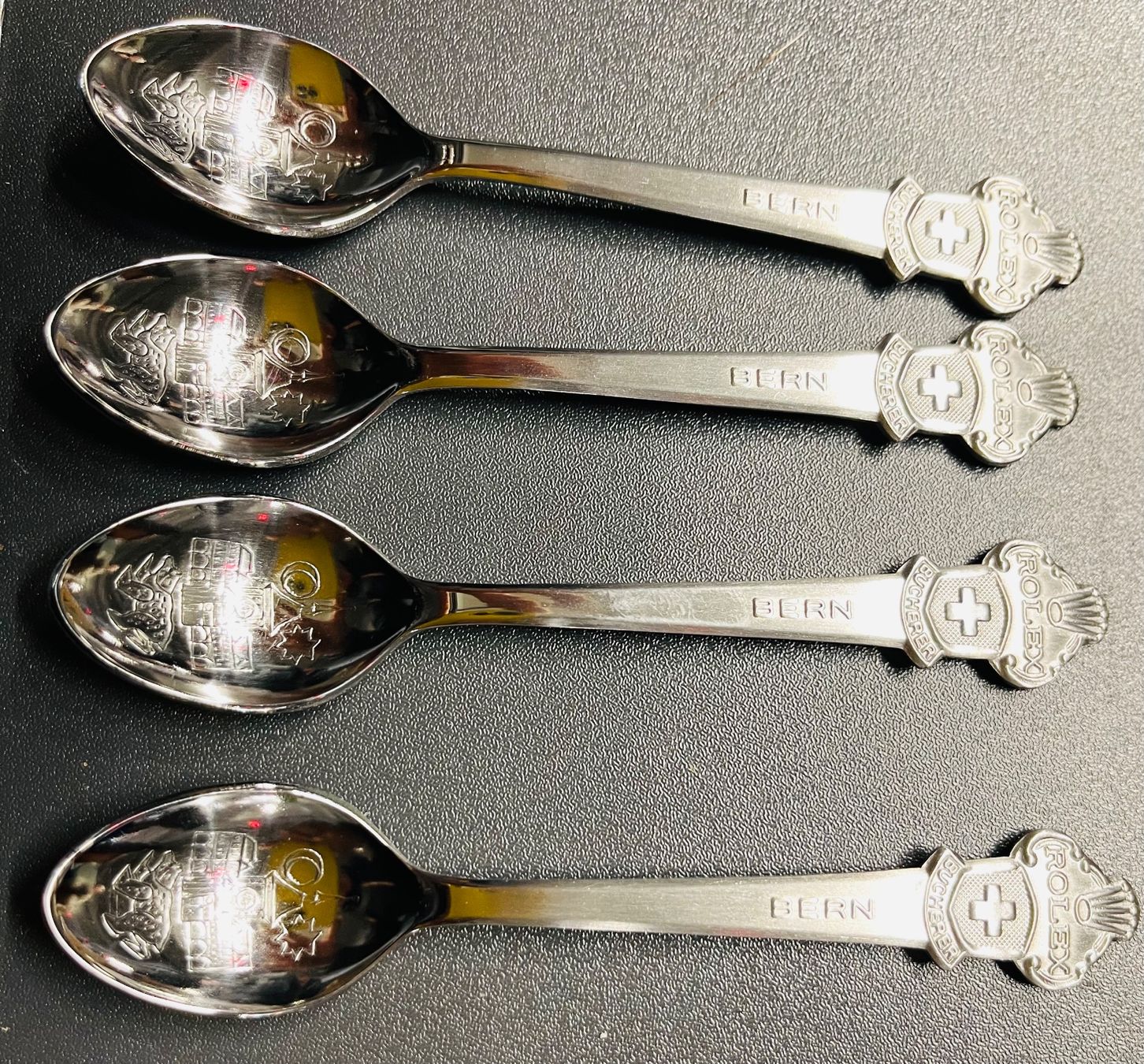 Cucchiai: Rolex Espresso-Moccalöffeli , 4 Stück,  Bern , neu – Nuovo (secondo la descrizione) da Basel venduto da TOMFAN