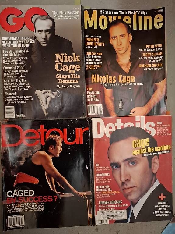 Zeitschriften & Magazine: Nicolas Cage vier original englisch Magazine – Gebraucht aus Gossau SG von ChryslerC300